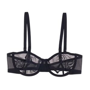 CUUP Balconette Black Mesh Bra Size 34B